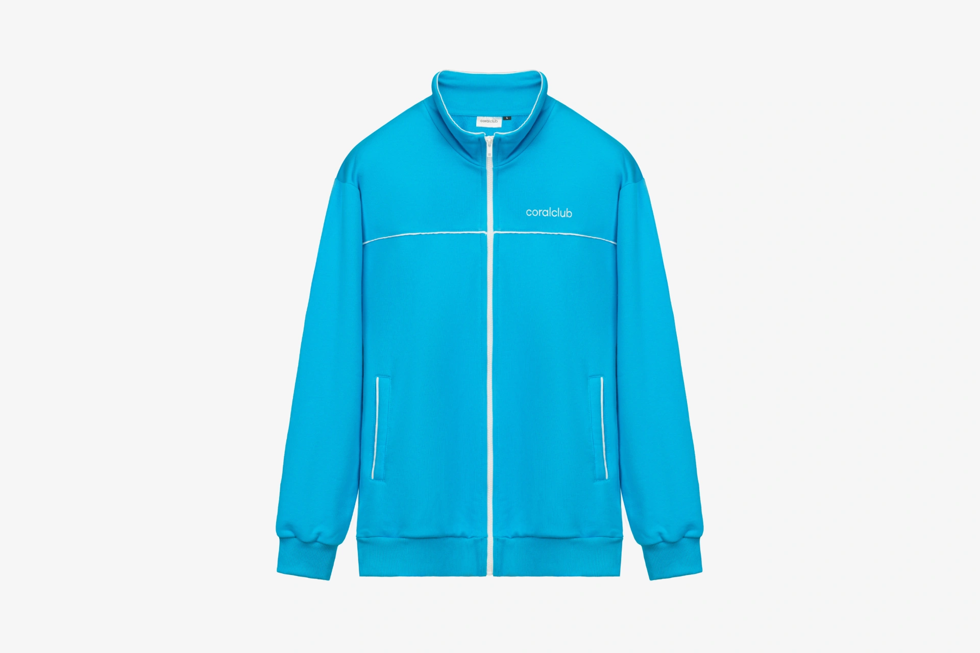 Hoodie mit Reißverschluss, hellblau
