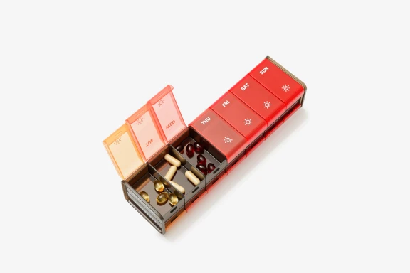 GoBox double-sided mit Hülle, rot