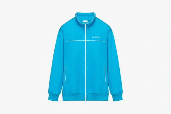 Hoodie mit Reißverschluss, hellblau